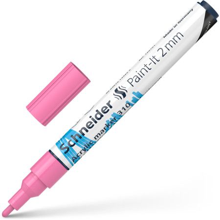 Akrila marķieris SCHNEIDER Paint-it 310, 2mm, gaiši rozā (200-14306)