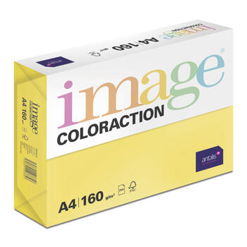 Krāsains papīrs IMAGE COLORACTION, A4, 160 gsm, 250 loksnes, SEVILLA / DARK YELLOW (100-00145)