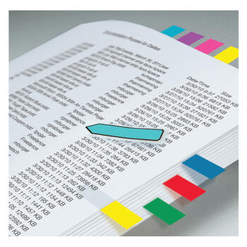 Pašlīpošie indeksi Post-it 12x44 mm 4 krāsas (100-01005)