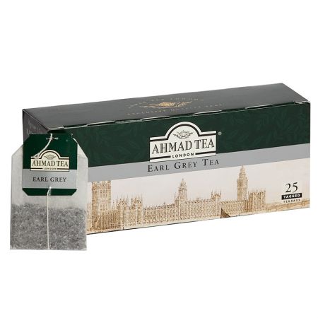 Melnā tēja AHMAD EARL GREY, 25 maisiņi x 2 g paciņā (450-00074)