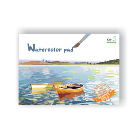 Akvareļu zīmēšanas albums SMLT A4 formāts, 200 gr, 20 lapas (100-00263)