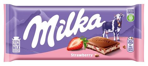 Milka Strawberry 100g (450-25782)