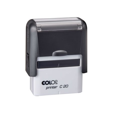 Zīmogs COLOP Printer C20, melns korpuss,melns spilventiņš (650-03684)