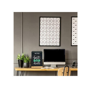 Stikla tāfele SECURIT Woody, 60×40 cm, caurspīdīga, melns rāmis (250-07509)