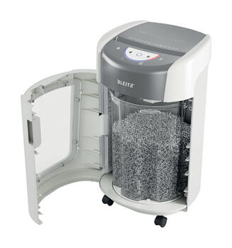 Papīra smalcinātājs Leitz IQ OptiMax Home Office 225, P5, 15L, balts (250-08948)