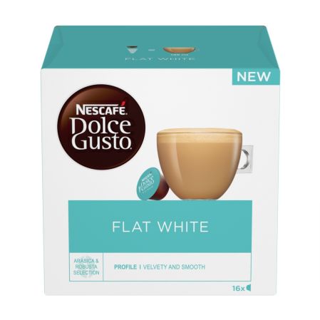 Kafijas kapsulas NESCAFE Dolce Gusto Flat White, 16gab, 187.2g (450-23487)