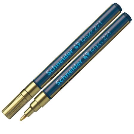 Noturīgais marķieris SCHNEIDER PAINT MARKER Maxx 271, 1-2mm, konisks, zelta (200-01457)