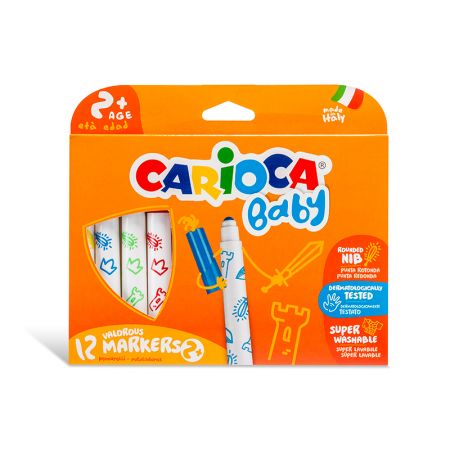 Flomasteri bērniem CARIOCA, 12 krāsas (200-10590)