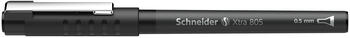 Pildspalva rolleris SCHNEIDER XTRA 805 0.5mm, melns korpuss, melna (200-00639)