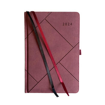 Plānotājs FASHION SPECIAL EDITION 2027, PU, A5, diena, ķiršu krāsa (Latviešu valodā) (100-08061)