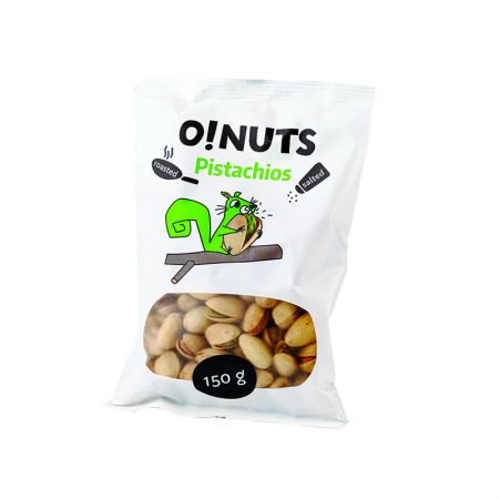 Pistācijas O!NUTS grauzdētas un sālītas, 150 g (450-04519)