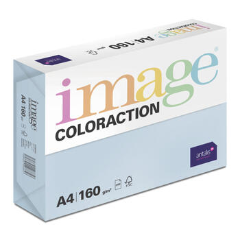 Krāsains papīrs IMAGE COLORACTION, A4, 160 gsm, 250 loksnes, ICEBERG / PALE ICY BLUE (100-00131)