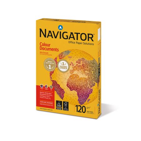 Papīrs NAVIGATOR COLOUR DOCUMENTS A4 120g/m2, 250 loksnes/iepakojumā (100-00029)