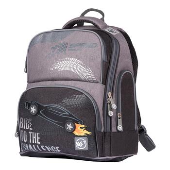 Mugursoma YES S-30 Juno Max "Ride to the challenge", pelēka (550-05807)