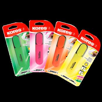Teksta marķieris KORES BRIGHT LINER zaļš (200-07754)