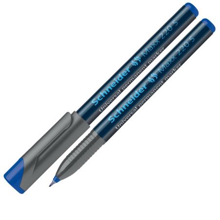 Noturīgais marķieris SCHNEIDER kodoskopa plēvēm OHP 220S, 0.4mm, zils (200-01504)