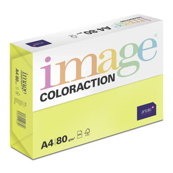 Krāsains papīrs IMAGE COLORACTION, A4, 80 gsm, 500 loksnes, IBIZA / NEON YELLOW (100-10149)