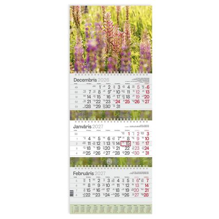 Sienas kalendārs-plānotājs 2027.gadam EKO Standart 1, 305x735 mm (100-02091)
