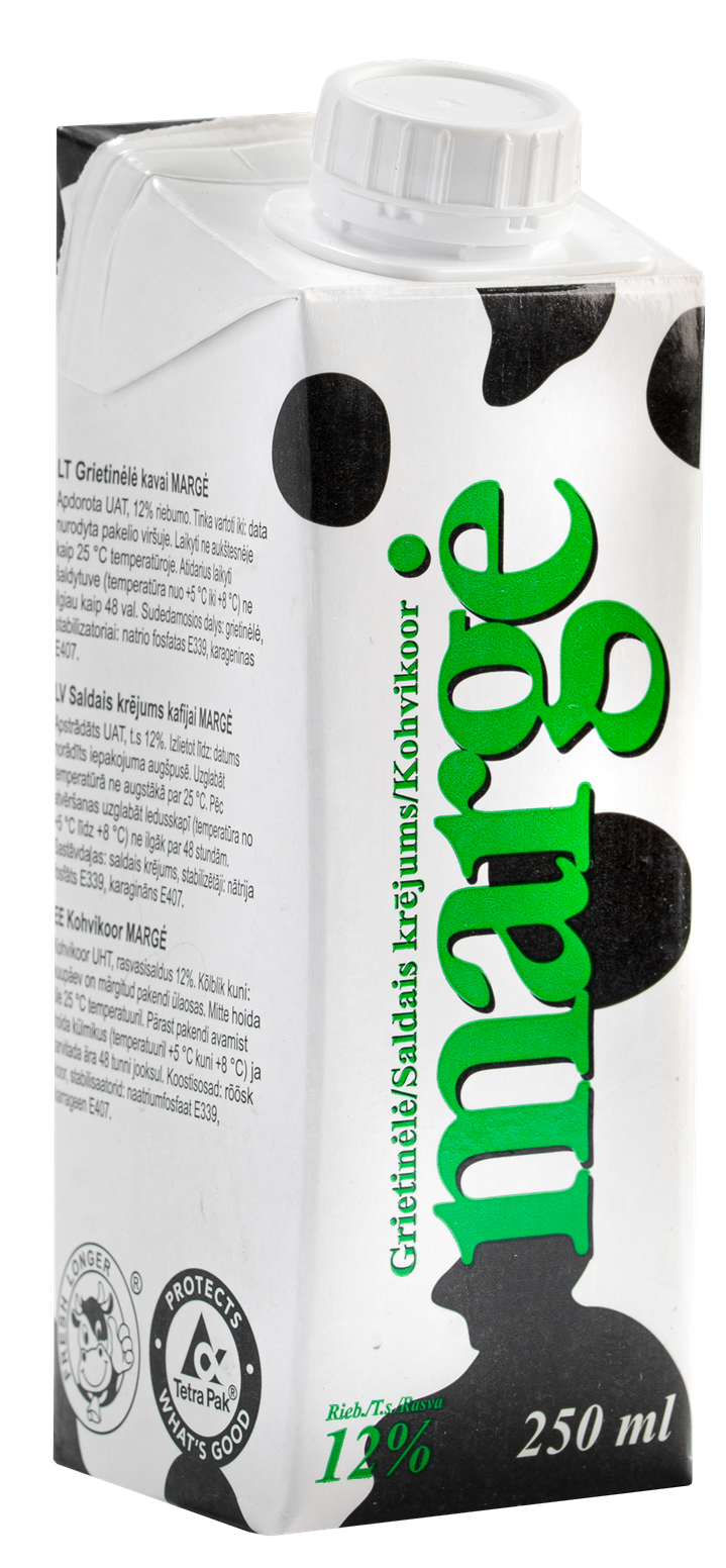 Saldais krējums MARGE 12%, 0.25 l (450-01128)