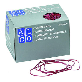 Gumijas naudas iesaiņošanai ALCO 1.5xD85mm, 500g, sarkana (200-03629)