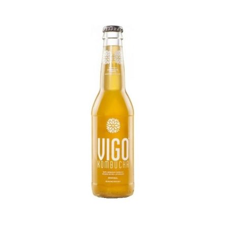Tējas dzēriens atsvaidzinošs VIGO Kombucha, Original, gāzēts, 0.33l (450-16158)