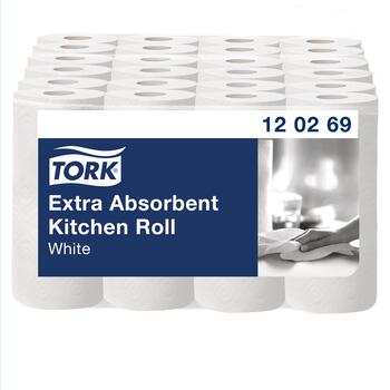 Roku dvieļi TORK Premium Kitchen, 2 sl., 64 lapiņas rullī, 24 cm x 15.4 m, baltā krāsā, 2 gab./iepak. (400-03693)