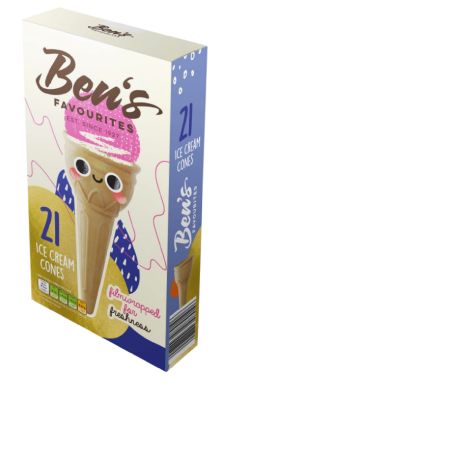 Vafeļu konusi BEN'S FAVOURITES, 21gab., 73g (450-27377)