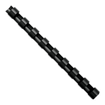 Plastmasas spirāles FELLOWES, 22mm, 50 gab./iepak., melnas (250-01070)