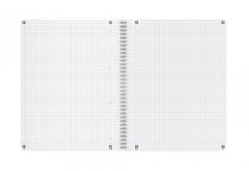 Piezīmju grāmatiņa ar spirāli OXFORD ORIGINS, A4+, 70 lapas, 90 gsm, rūtiņu (100-10171)