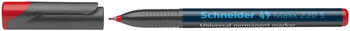 Noturīgais marķieris SCHNEIDER kodoskopa plēvēm OHP Maxx 220S, 0.4mm, sarkans (200-01505)