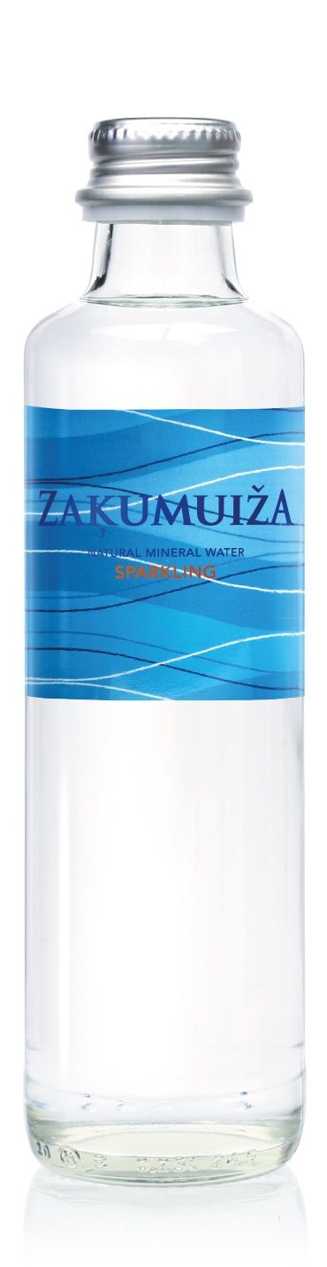Dabīgais minerālūdens ZAĶUMUIŽA, gāzēts, stiklā, 0.25l (450-14036)