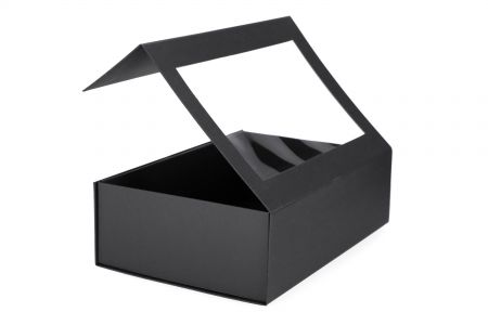Magnetiskā kaste ar lodziņu 330 x 220 x 100 mm, melna krāsa (150-04455)