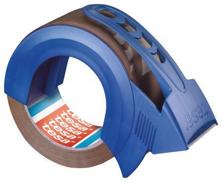 Iepakošanas līmlente tesapack® Solid and Strong, PP, 66m x 50mm + turētājs (200-13238)