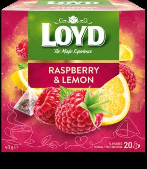 Augļu tēja LOYD Pyramids ar aveņu un citronu garšu, 20x2 g (450-11641)