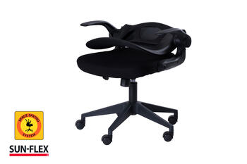 Regulējama augstuma krēsls SUN-FLEX®HIDEAWAY krēsls, 91-101 cm, melns (350-01566)