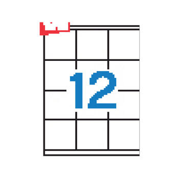 Uzlīmes APLI ILC ar izmēru 70x67.7mm, 100 loksnes/12 uzlīmes loksnē (100-00443)