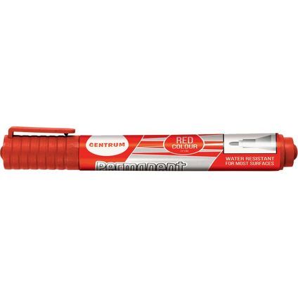 Permanenta marķieris CENTRUM, 2-5 mm, ar apaļu uzgali, sarkans (200-15402)