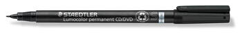 Noturīgais marķieris CD/DVD diskiem STAEDTLER LUMOCOLOR 310, 0.4mm, melns (200-01487)
