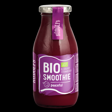 Smūtijs RŪDOLFS BIO melleņu, zemeņu ar Čia sēklām "Labsajūtai", 260ml (DEP) (450-27344)
