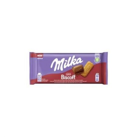 Piena šokolādes tāfelīte MILKA Biscoff, 90 g (450-27426)