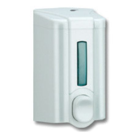 Šķidro ziepju dozators VIA, tilpums 500 ml, 160 x 90 x 90 mm, baltā krāsā (400-01815)