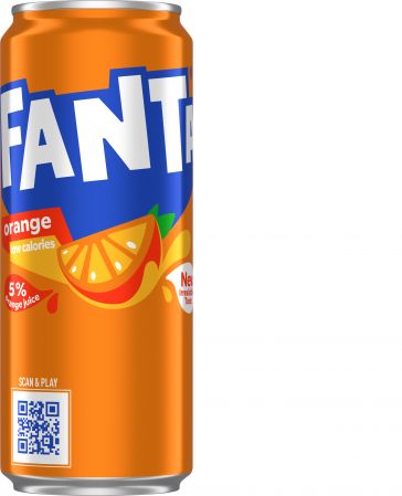Gāzēts dzēriens FANTA Orange, bundžā, 0.33l (DEP) (450-27834)