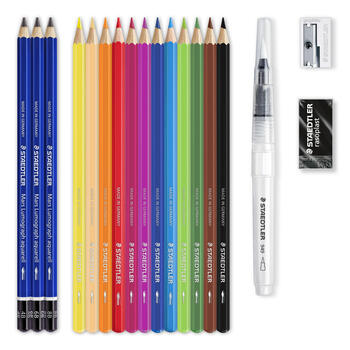 Zīmuļi ar akvareļu effektu STAEDTLER 146 10C, 12 krāsas (200-13763)