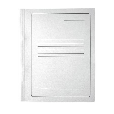 Mape ātršuvējs SMLT, kartona, 250 g, baltā krāsa (150-00306)