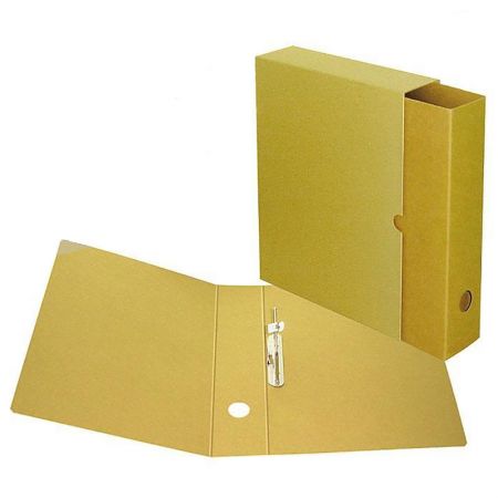 Mape-reģistrs SMLT ar kārbu A4, 70 mm, 235 x 70 x 310 mm,  brūnā krāsa (150-02783)