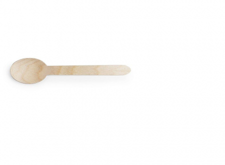 Vienreizējas koka karotes, 17cm VEGWARE, 0.27kg, 100gab (400-08744)