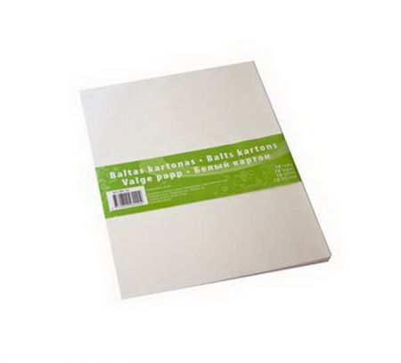 Kartons SMLT A4 formāts, 300g/m2, balts, 10 loksnes/iepak.  (B-K10) (100-01347)