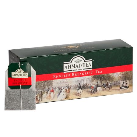Melnā tēja AHMAD ENGLISH BREAKFAST, 25 maisiņi x 2 g paciņā (450-00076)