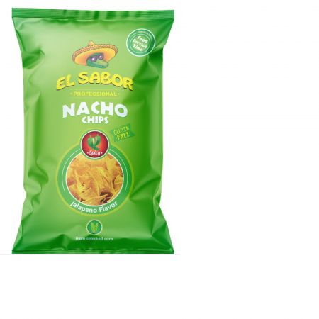 Kukurūzas čipsi EL SABOR, ar halapenjo, 425g (450-22894)