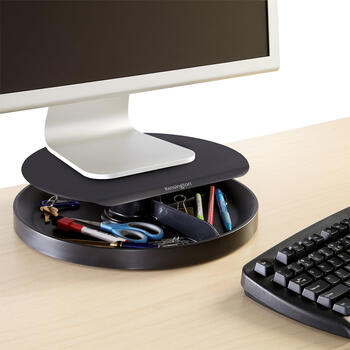 Monitora paliktnis KENSINGTON SmartFit Spin2, melnā krāsā (250-06504)